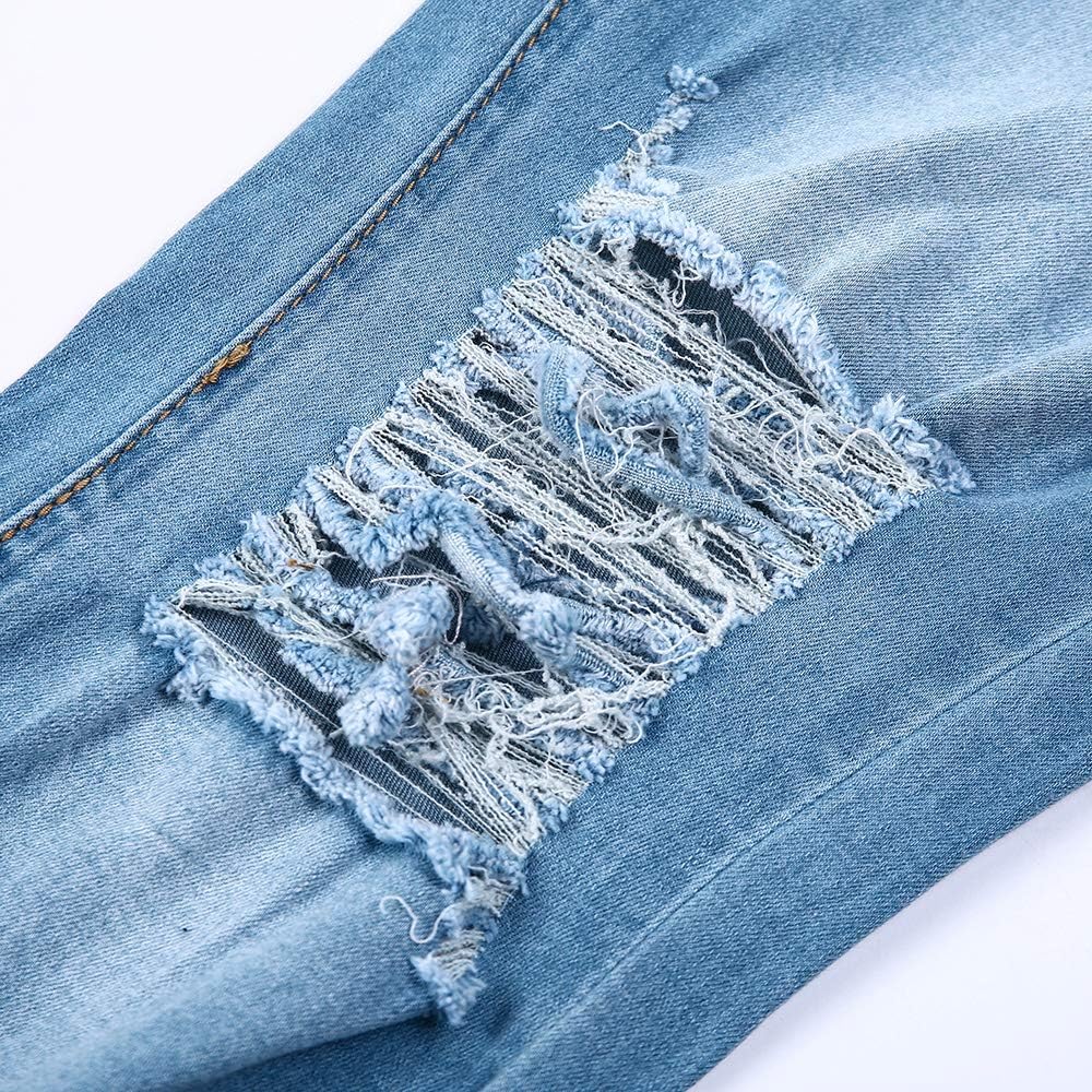 Good Gyal Glam Skinny Ripped Jeans Stretch Distressed Destroyed Denim Pants