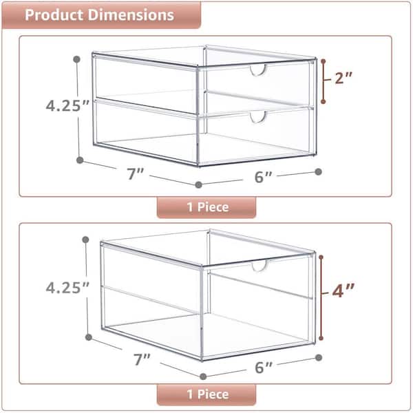 ClearStack 3-Drawer Glam Organizer - Glamshop Edition