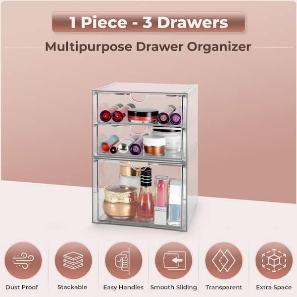 ClearStack 3-Drawer Glam Organizer - Glamshop Edition